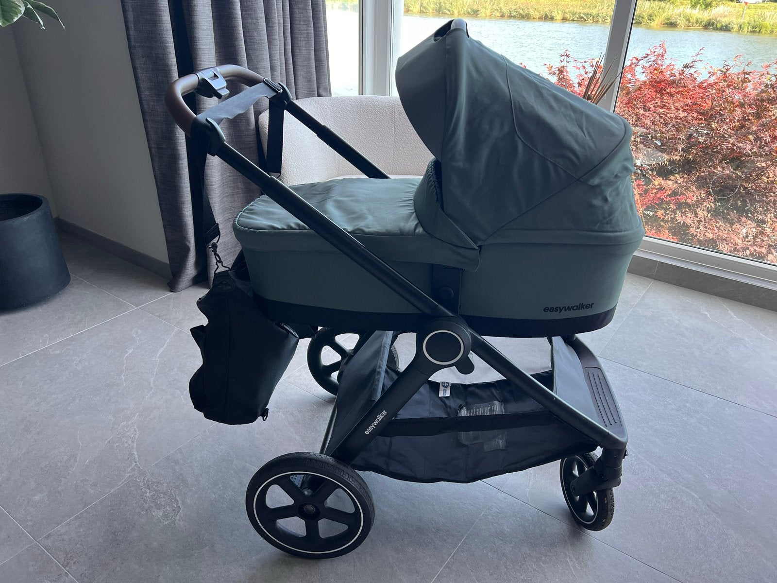 Easywalker Rudey Forest Green Combiwagen Compleet, Kinderen en Baby's, Luchtbanden, Zo goed als nieuw, Combiwagen, Ophalen