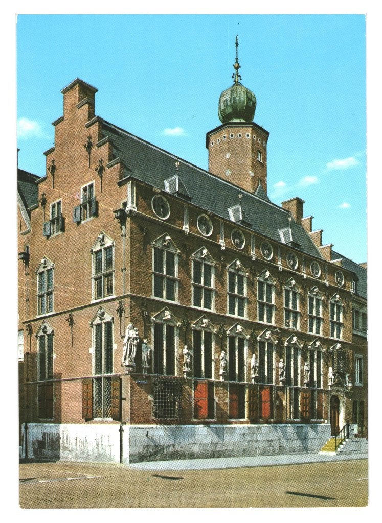 988354 Nijmegen Stadhuis Nette oude kaart Onbeschreven, Ophalen of Verzenden, 1960 tot 1980, Gelderland