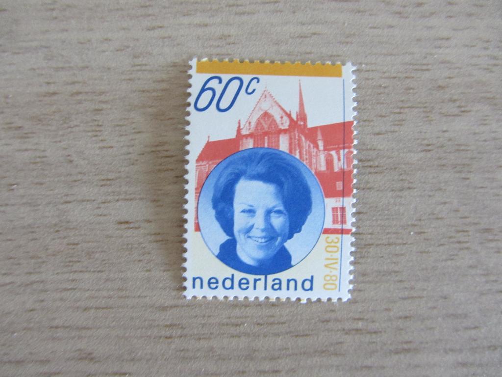 Nederland 1980 Inhuldiging Koningin Beatrix Postzegel, Ophalen of Verzenden, Na 1940, Postfris