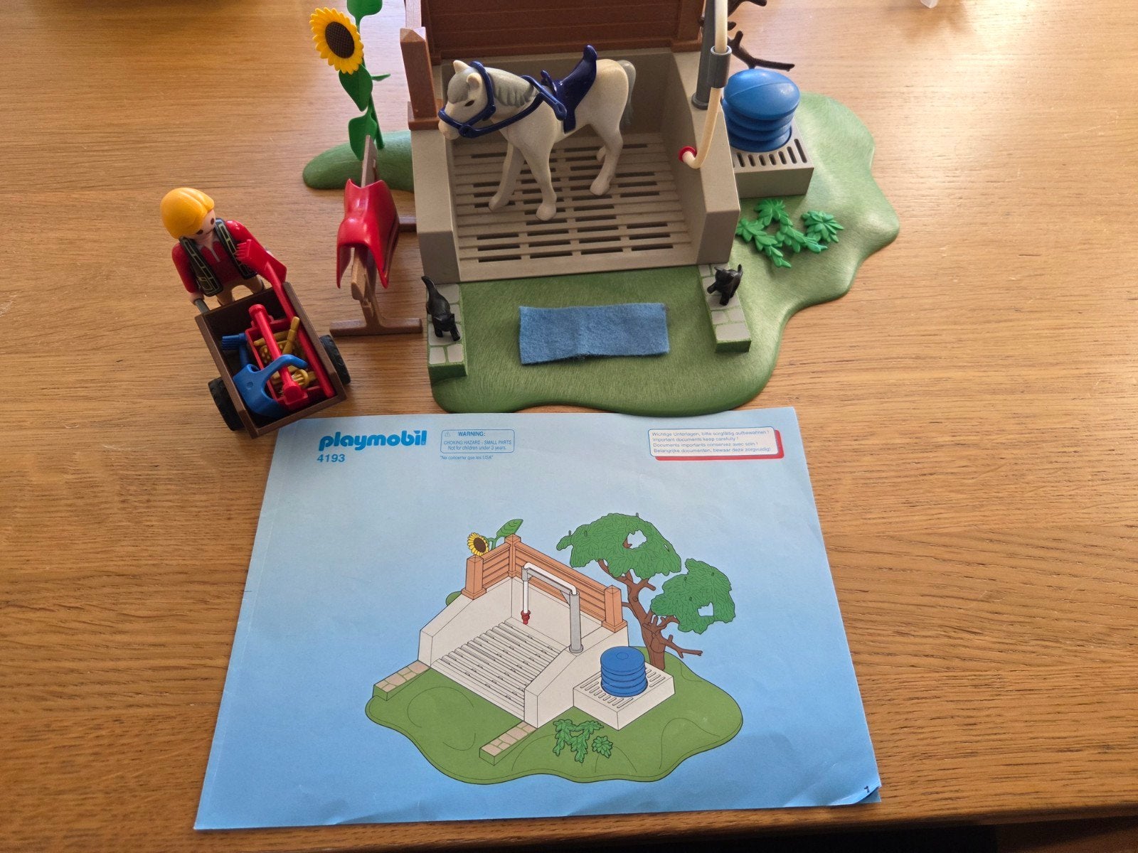 Playmobil Wasbox voor paarden - set 4193, Ophalen of Verzenden, Zo goed als nieuw, Complete set
