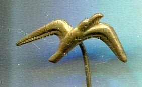 Vogeltje koper speldje ( U_161), Verzenden, Nieuw, Dier of Natuur, Speldje of Pin