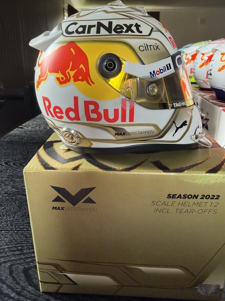 max verstappen seizoenshelm 2022, Ophalen, Zo goed als nieuw, Formule 1