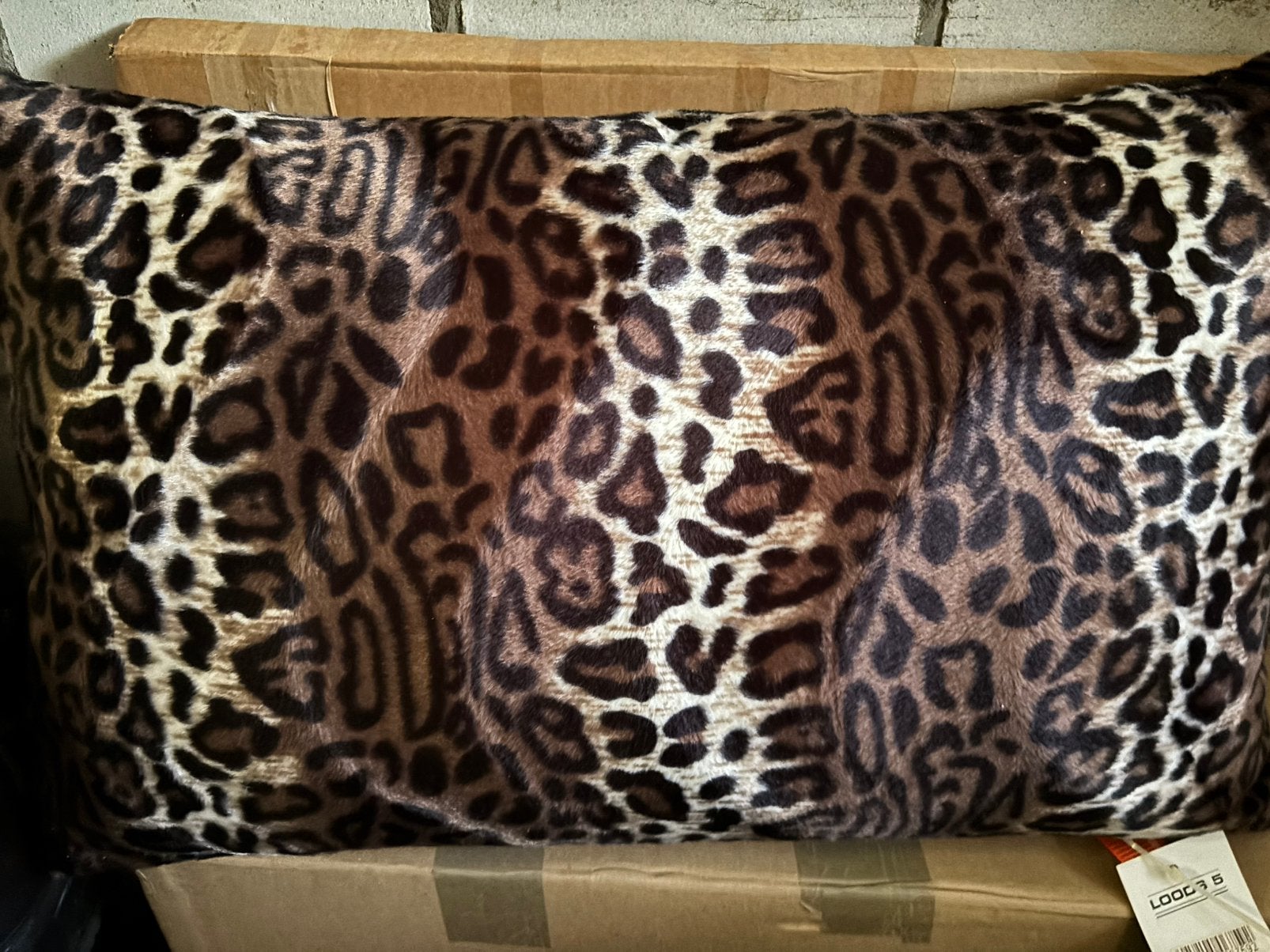 2 Velvet Leopard Print Kussens - nieuw, Overige merken, Bruin, Met print, Nieuw