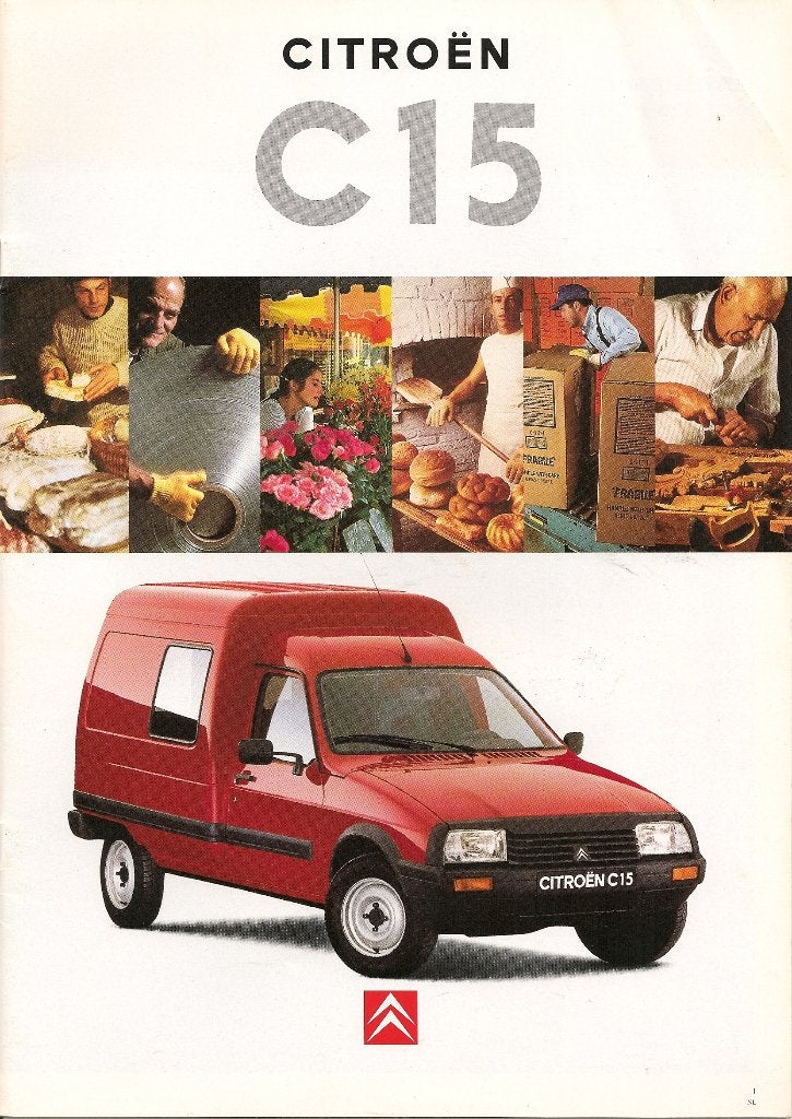 Folder Citroën C15, juli 1994, Ophalen of Verzenden, Nieuw, Citroën
