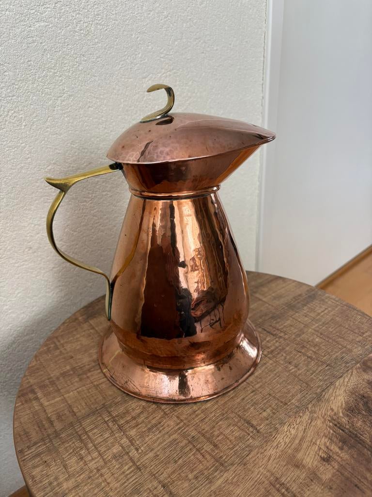 Antieke roodkoperen waterkan, Antiek en Kunst, Antiek | Koper en Brons, Ophalen of Verzenden, Koper
