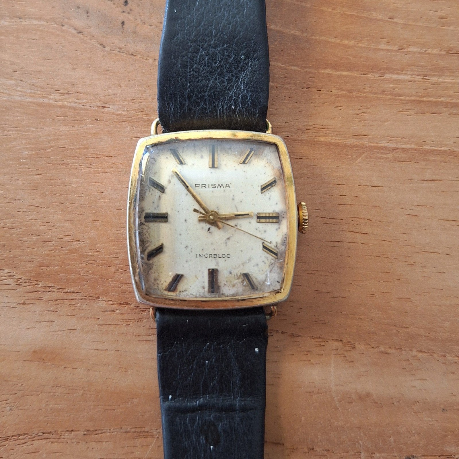 Prisma vintage handopwind horloge, Ophalen of Verzenden, Staal, Overige merken, 1960 of later