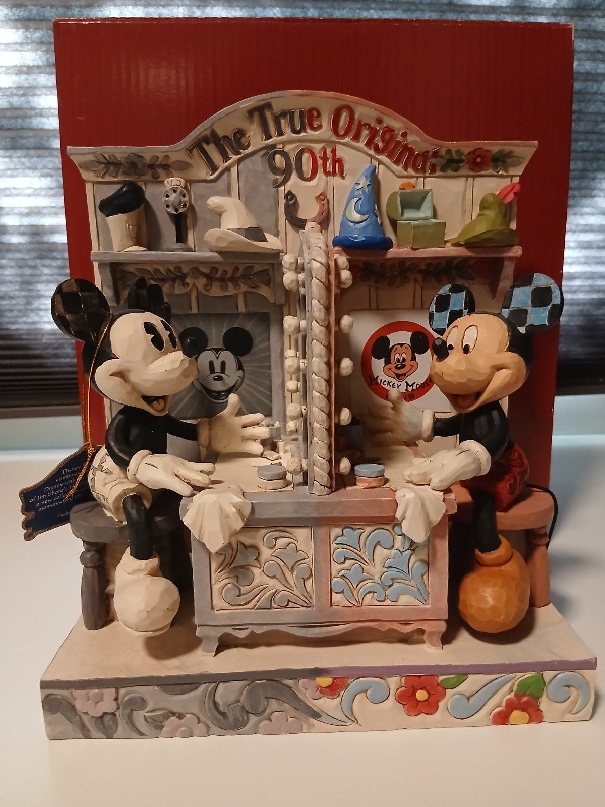 Disney Traditions Mickey Mouse 90th Anniversary beeldje, Ophalen of Verzenden, Mickey Mouse, Zo goed als nieuw, Beeldje of Figuurtje