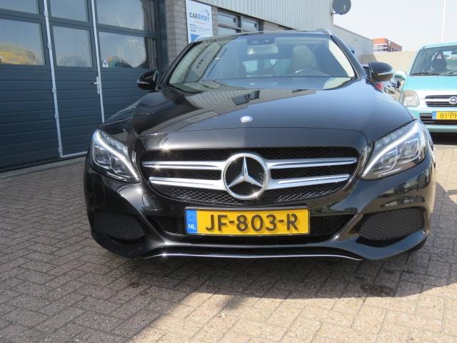 Mercedes-Benz C-Klasse 1.6 C180 Estate 2015 Zwart, Auto's, Automaat, Achterwielaandrijving, 1800 kg, Bluetooth