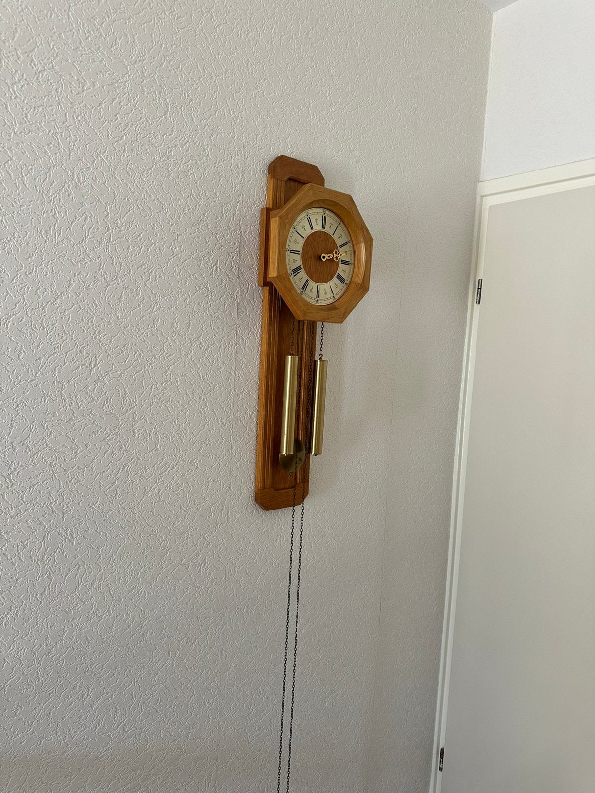 Blank eiken klok, Antiek en Kunst, Antiek | Klokken, Ophalen of Verzenden