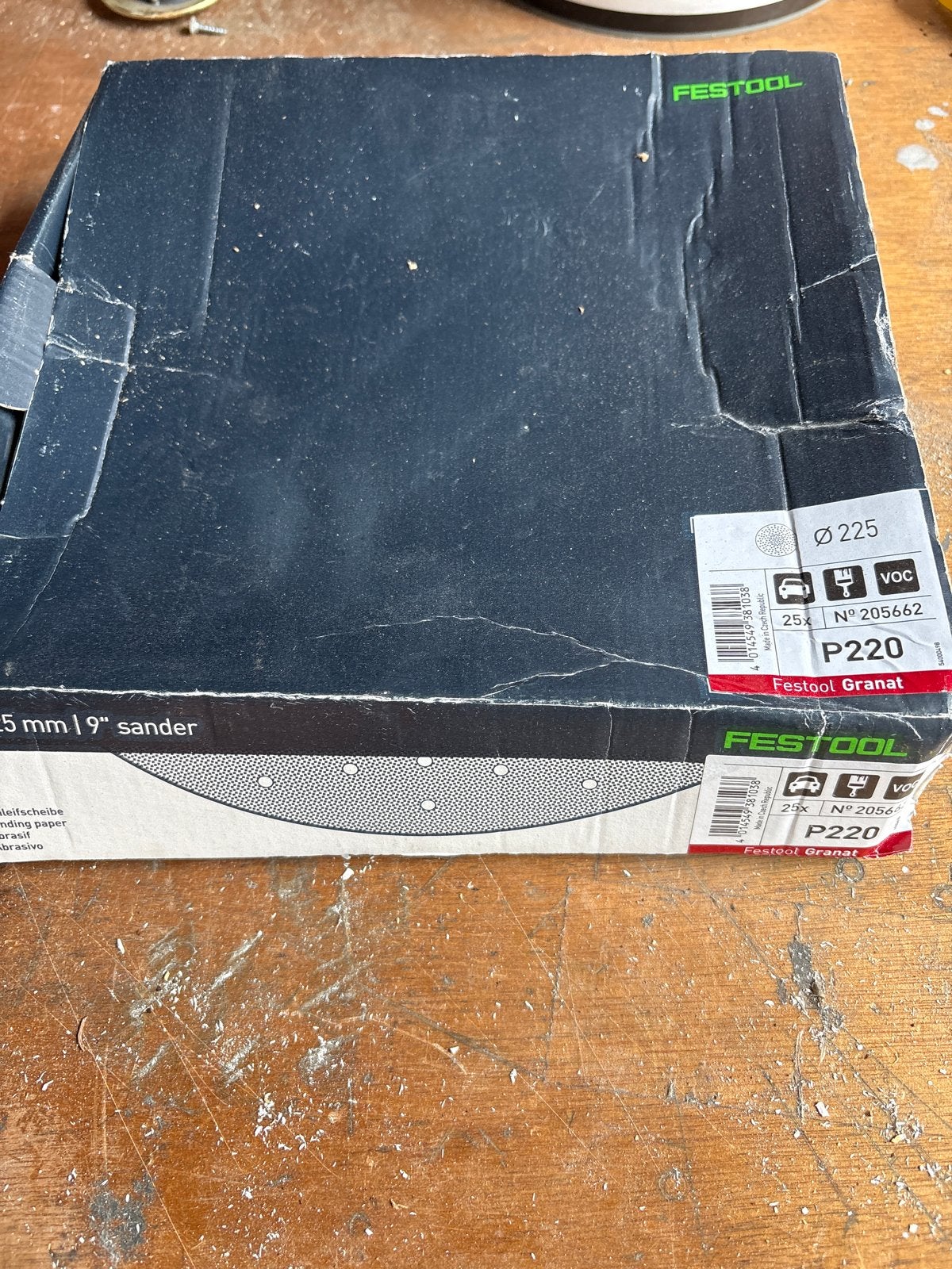 Festool Granat schuurpapier P220 Ø 225 mm (25 stuks), Doe-het-zelf en Verbouw, Gereedschap | Schuurmachines, Ophalen of Verzenden