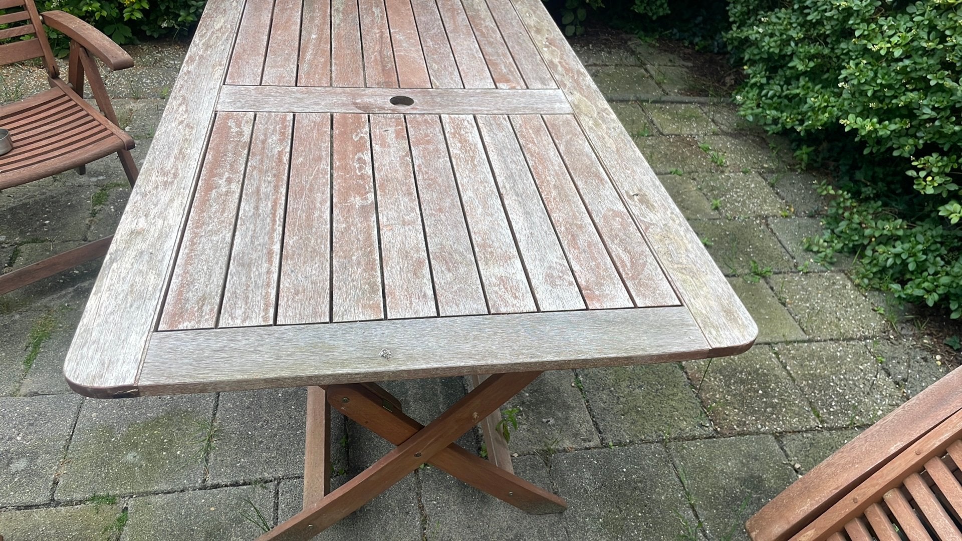 Tuintafel te koop, Tuin en Terras, Tuintafels, Ophalen, Gebruikt, Rechthoekig