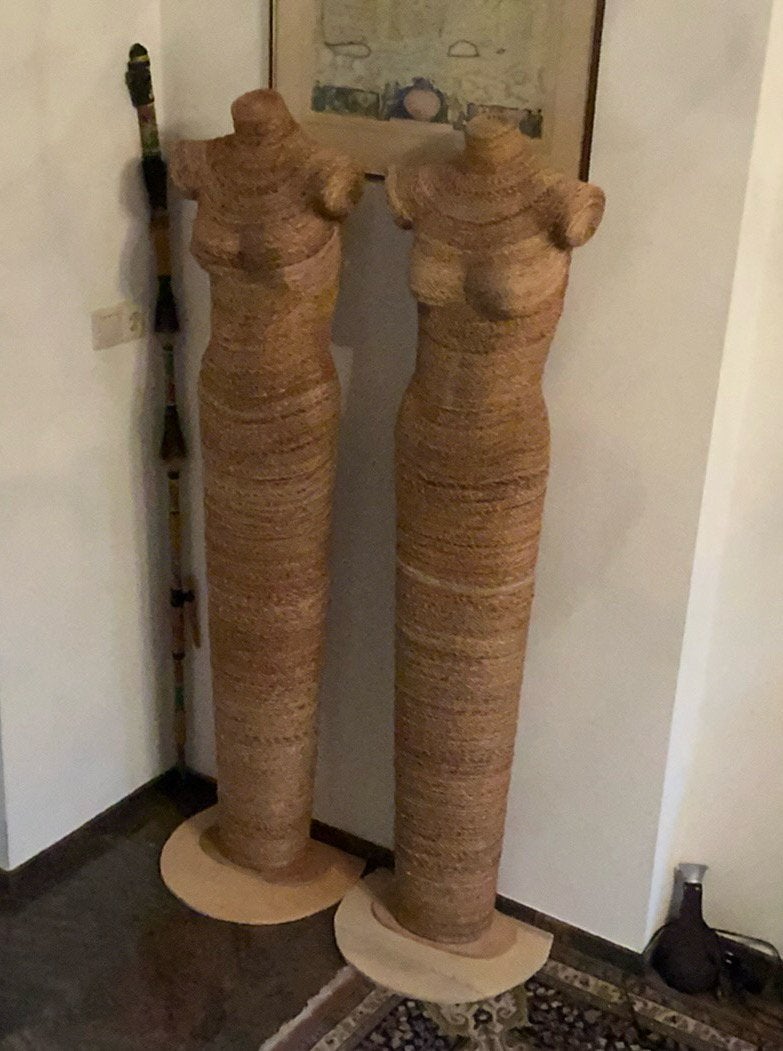 Oude paspoppen etalagepoppen mannequin poppen 2 stuks., Ophalen, Zo goed als nieuw