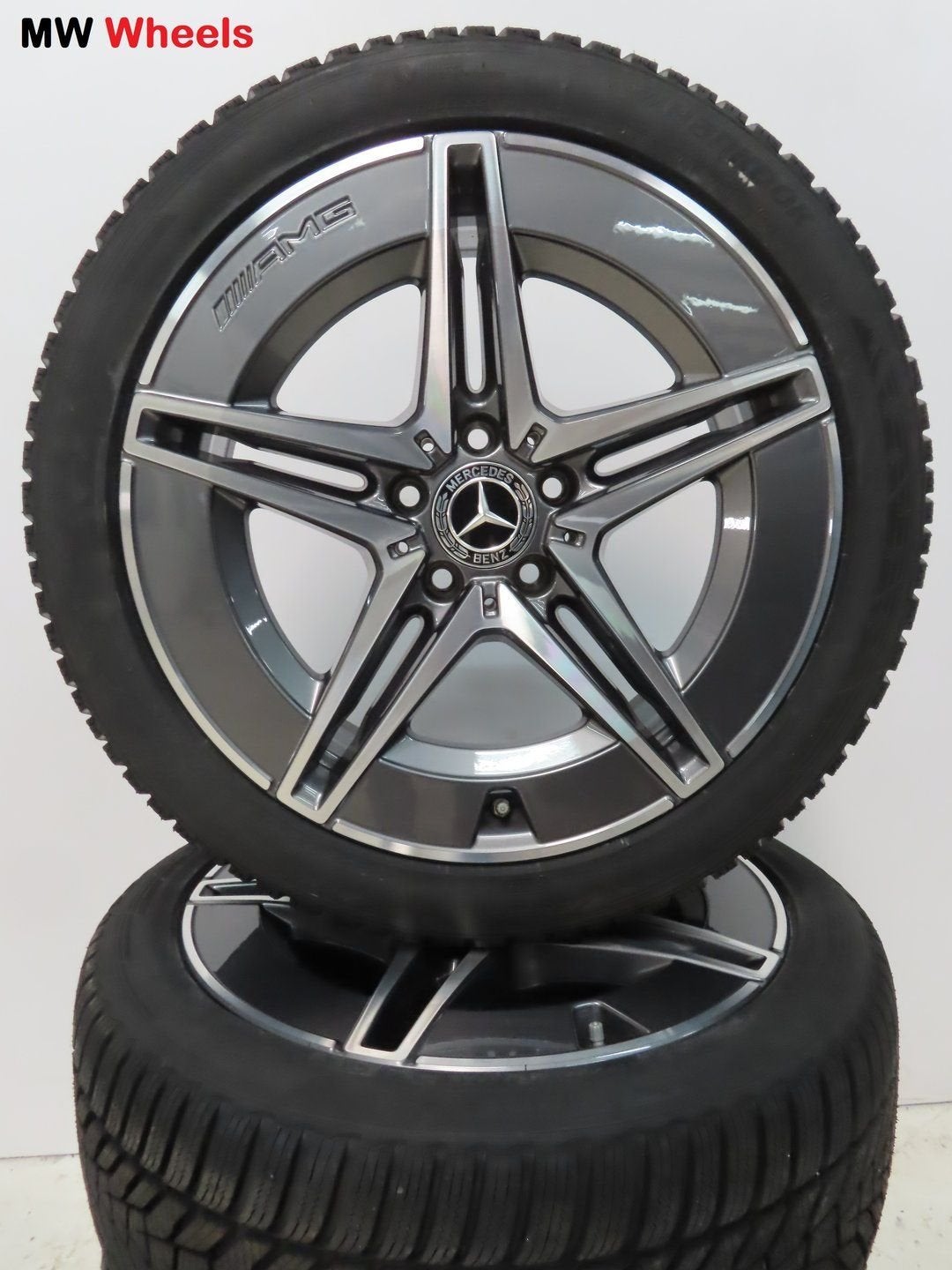 Mercedes C W206 300E 400E AMG 18 inch velgen winterbanden, 18 inch, Gebruikt, -, -