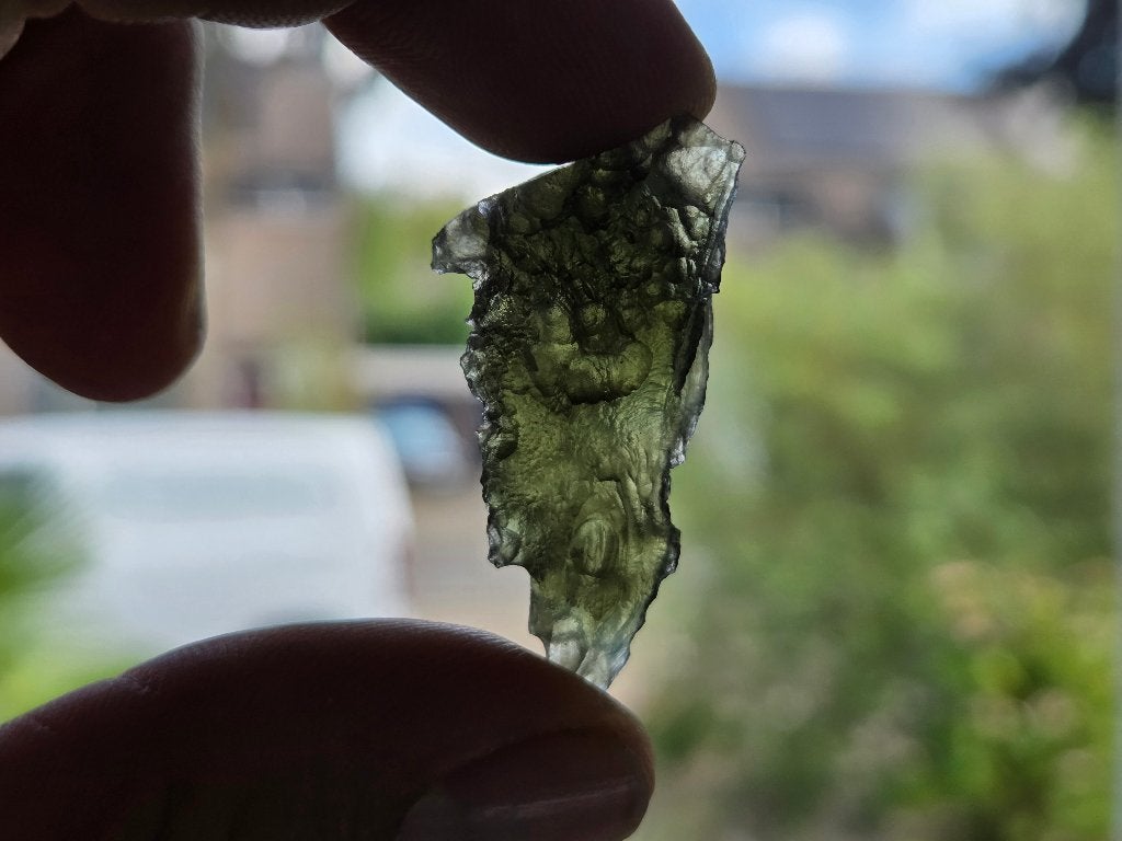 Moldaviet Vrabce/Kroclov Tsjechië, Ophalen of Verzenden, Mineraal