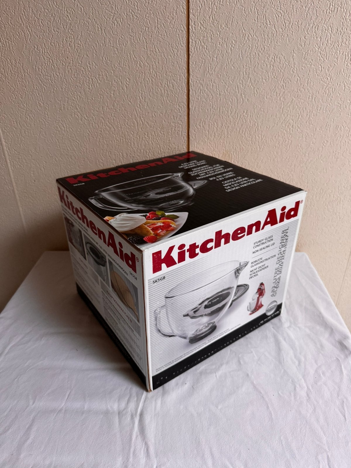 KitchenAid glazen mengkom, Huis en Inrichting, Ophalen of Verzenden, Nieuw