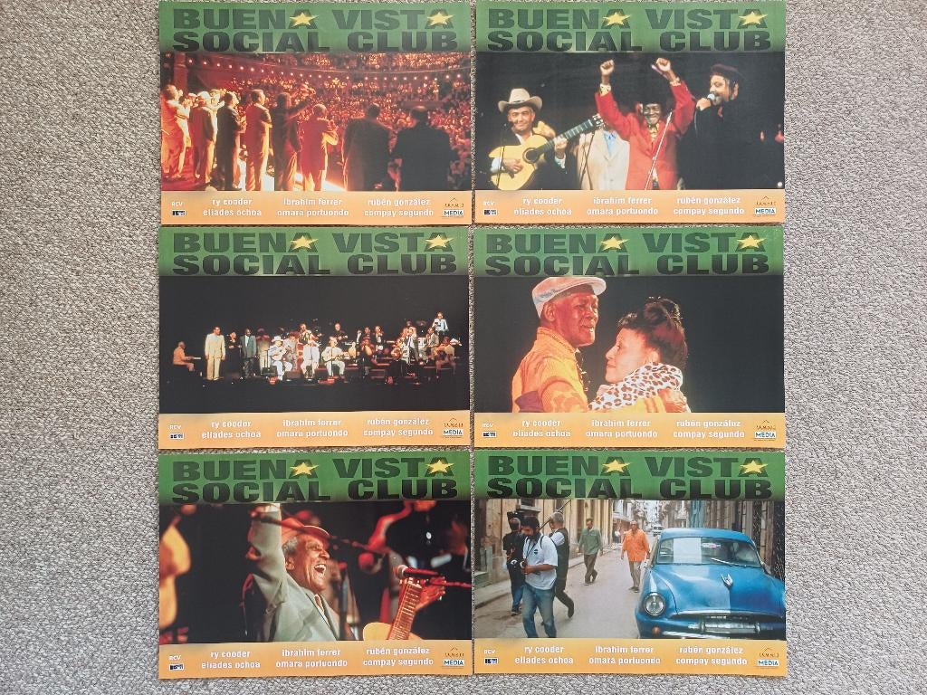 BUENA   VISTA   SOCIAL   CLUB      lobbycard set., Verzenden, Nieuw, Film, Foto of Kaart