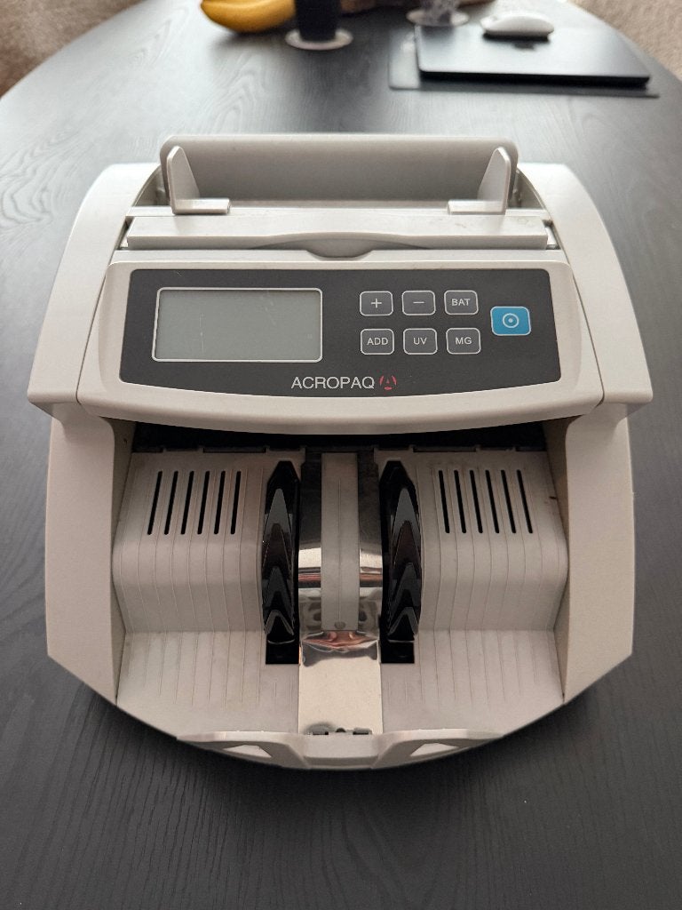 ACROPAQ F9 Geldtelmachine / Biljettenteller – werkt perfect, Ophalen of Verzenden, Overige landen, 100 euro, Setje