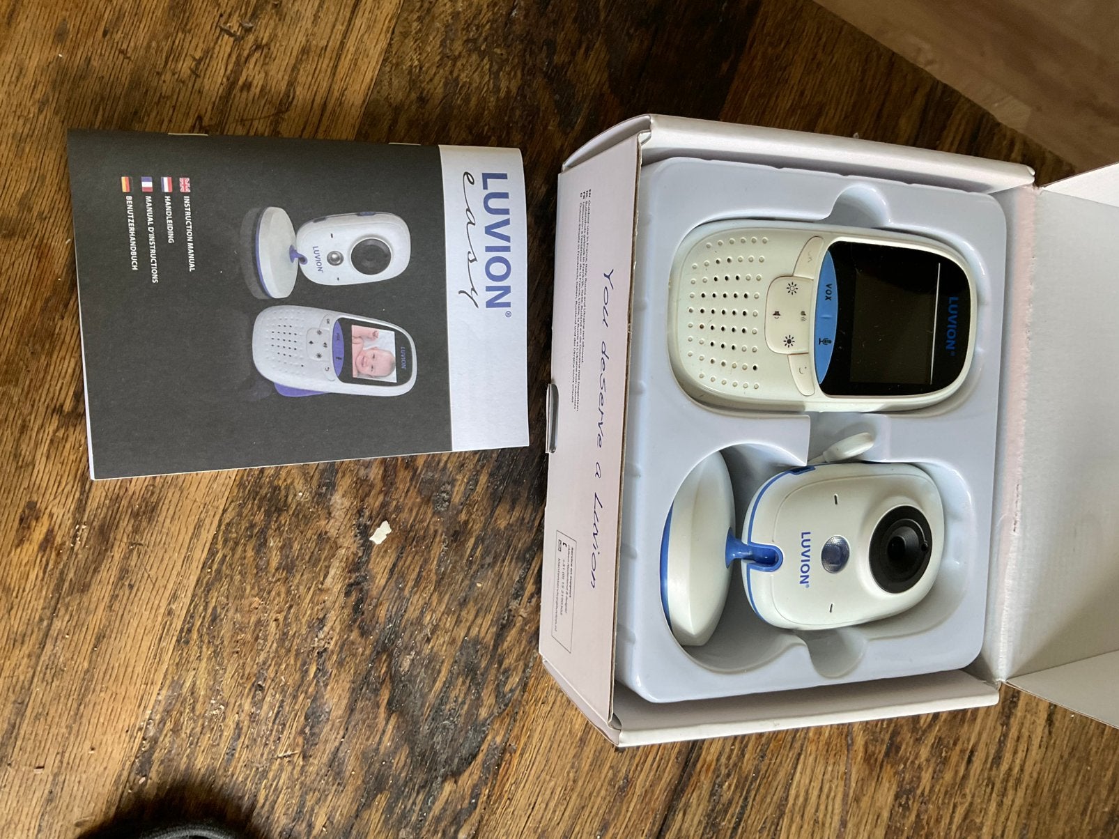 Luvion easy babyfoon met camera, Ophalen of Verzenden, Gebruikt, 100 tot 250 meter, Camera