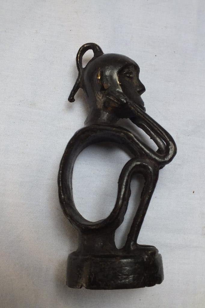 2 bronzen beeldjes., Overige typen, Minder dan 20 cm, Ophalen of Verzenden, Afrika