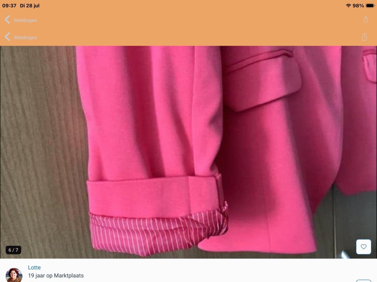 Roze H&M blazer - mt S.     nieuw., Verzenden, Zo goed als nieuw, Jasje, Roze
