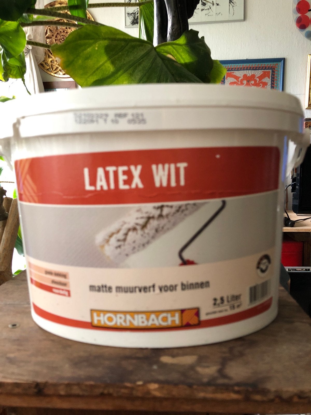 Hornbach Latex Wit Afwasbare Muurverf - 2.5 Liter, Ophalen, Nieuw, Overige typen
