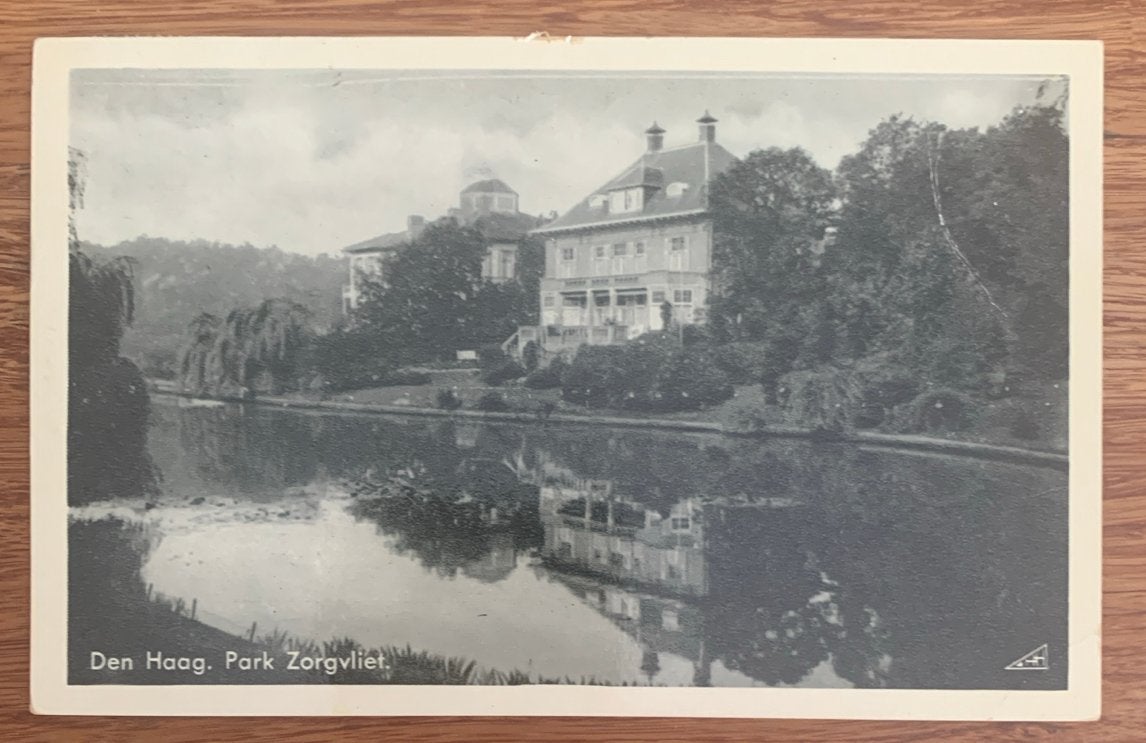 Oude Ansichtkaart Den Haag, Park Zorgvliet, Ophalen of Verzenden, 1920 tot 1940, Gelopen, Zuid-Holland