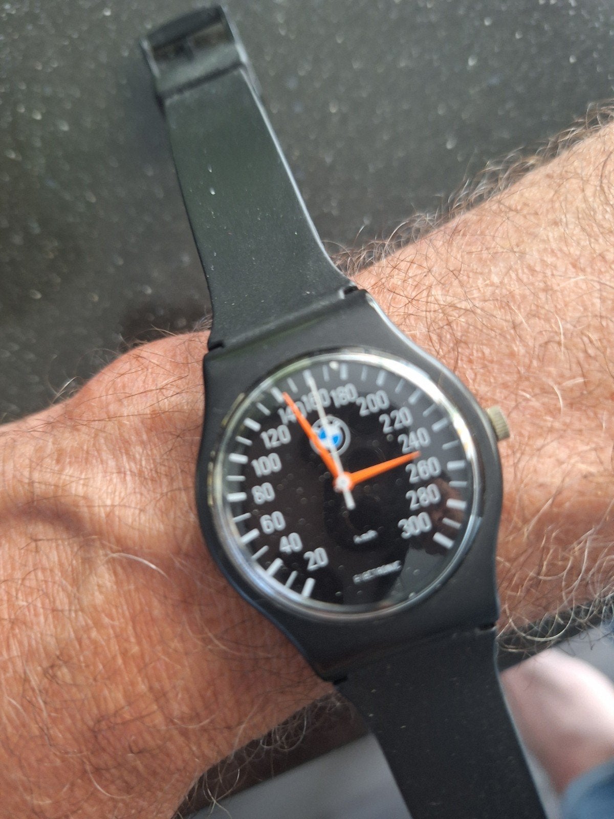BMW Swatch horloge - Gebruikt, batterij op leeftijd, Kunststof, Gebruikt, Polshorloge, Swatch
