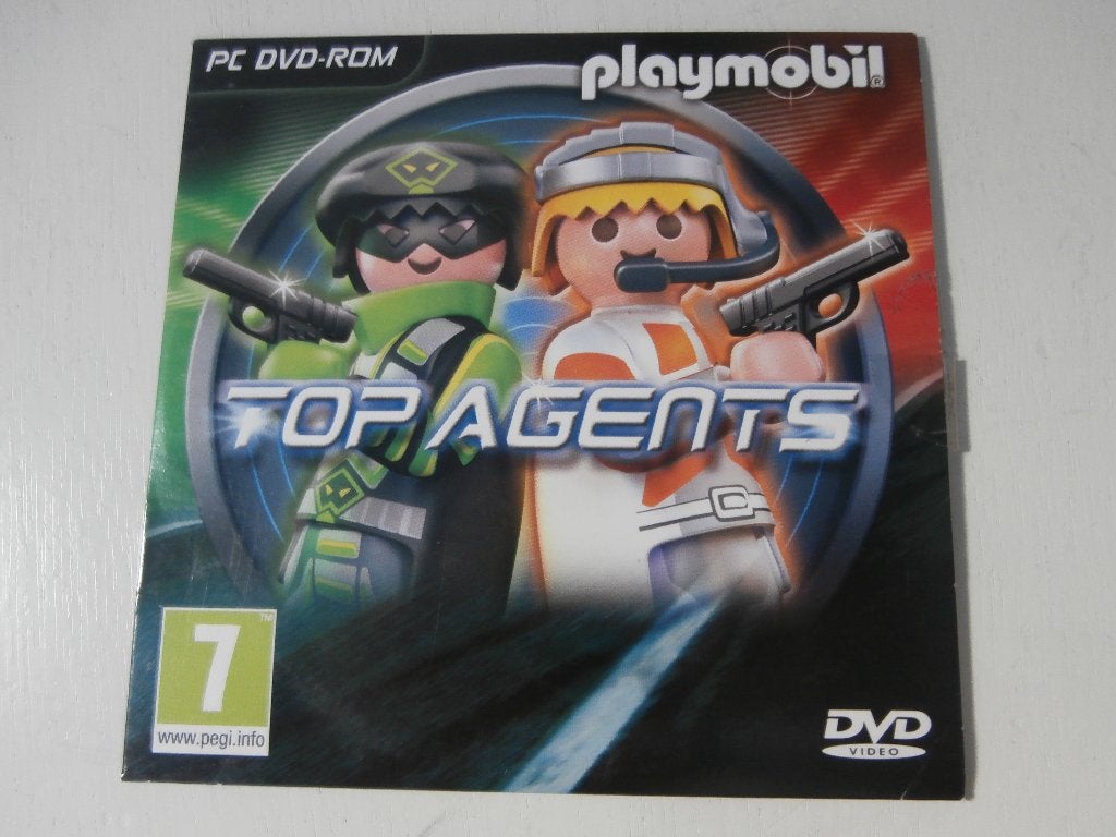 Pc DVD-Rom playmobil DVD Video Top Agents, Alle leeftijden, Nederlands, Actie, Zo goed als nieuw