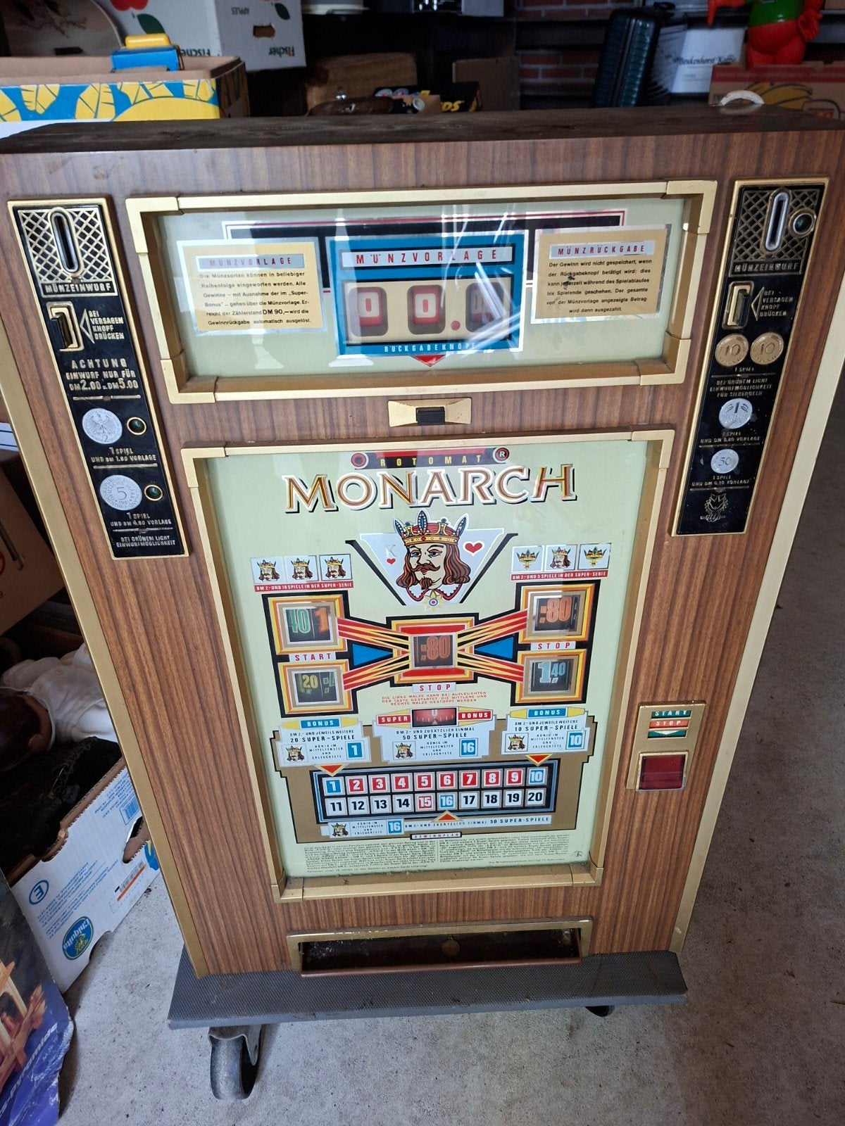 Monarch Rotomat Gok Automaat - Vintage Duits Origineel, Verzamelen, Automaten | Gokkasten en Fruitautomaten, Ophalen