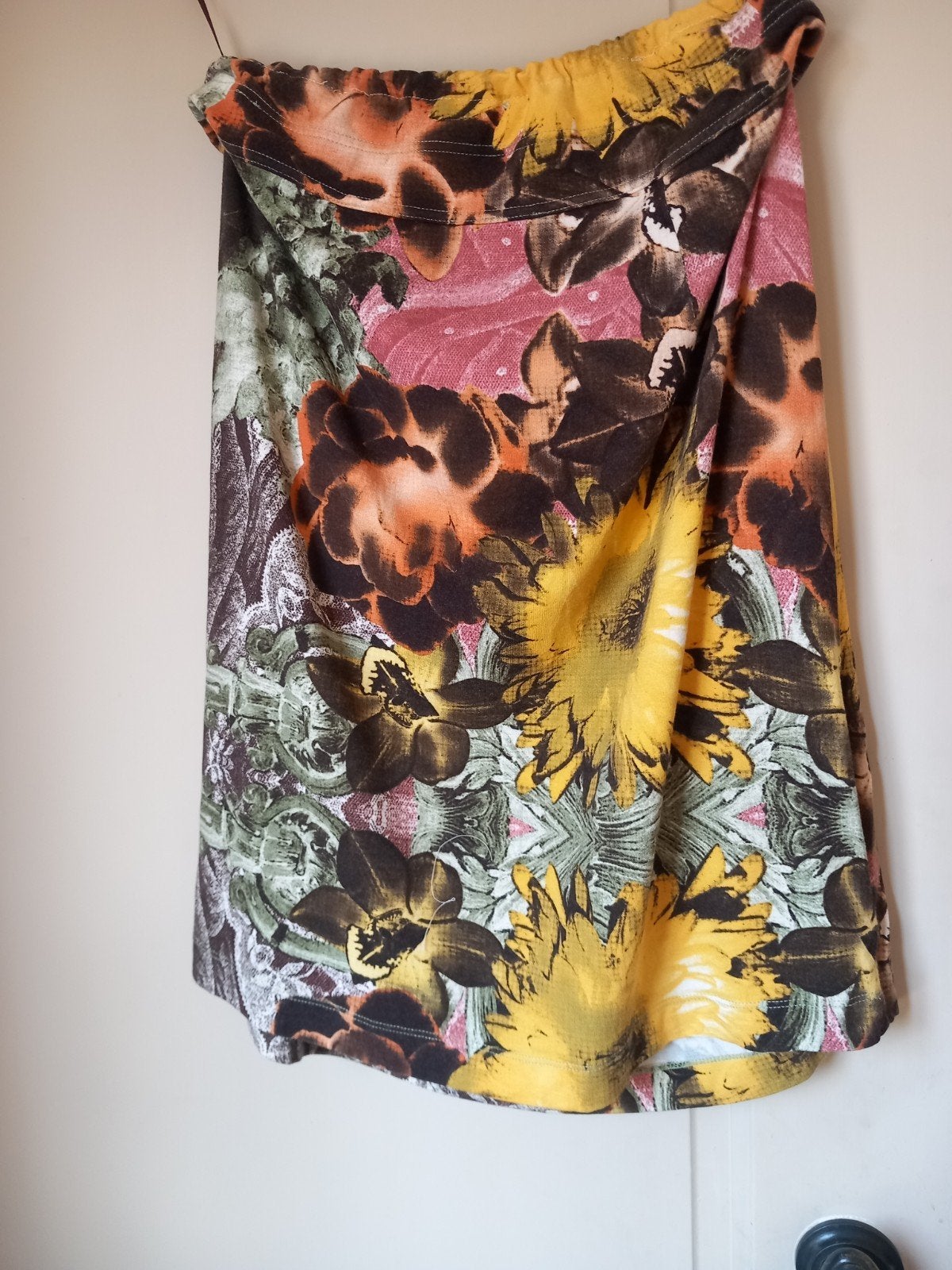 Yest rok mt M, Maat 38/40 (M), Meerkleurig, Ophalen of Verzenden, Knielengte