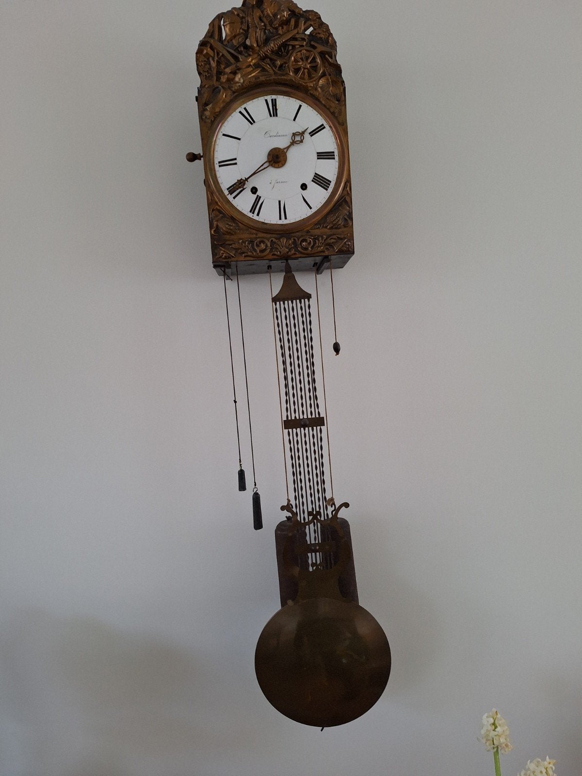 Comtoise klok type harpslinger, Ophalen of Verzenden
