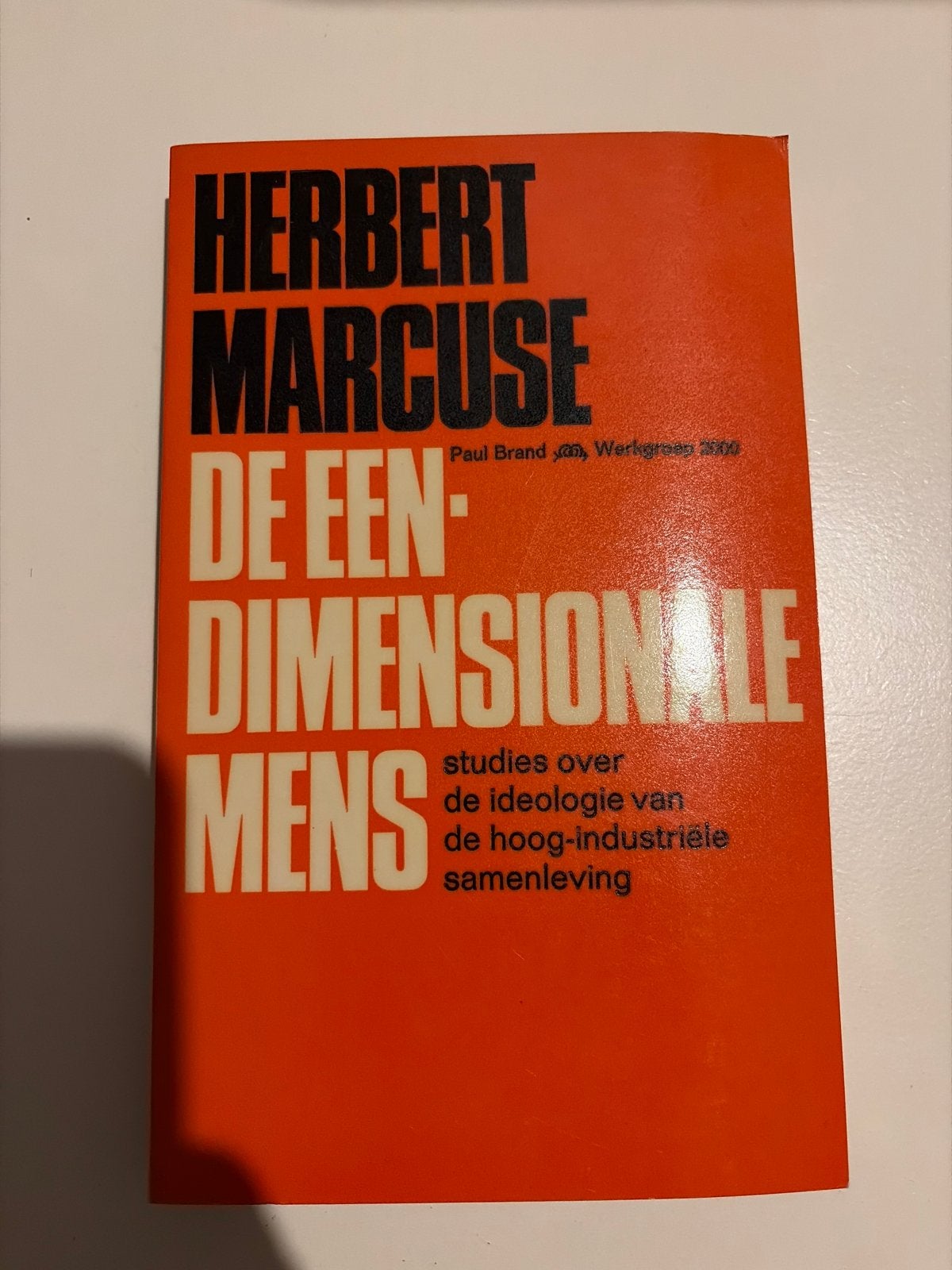 Herbert Marcuse - De Een-Dimensionale Mens, Boeken, Ophalen of Verzenden, Gelezen, Nederland