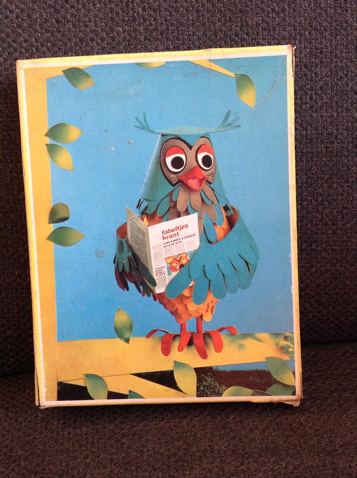 Vintage Fabeltjeskrant Houten Puzzel - Meneer de Uil, Ophalen of Verzenden, Minder dan 500 stukjes, Gebruikt, Legpuzzel