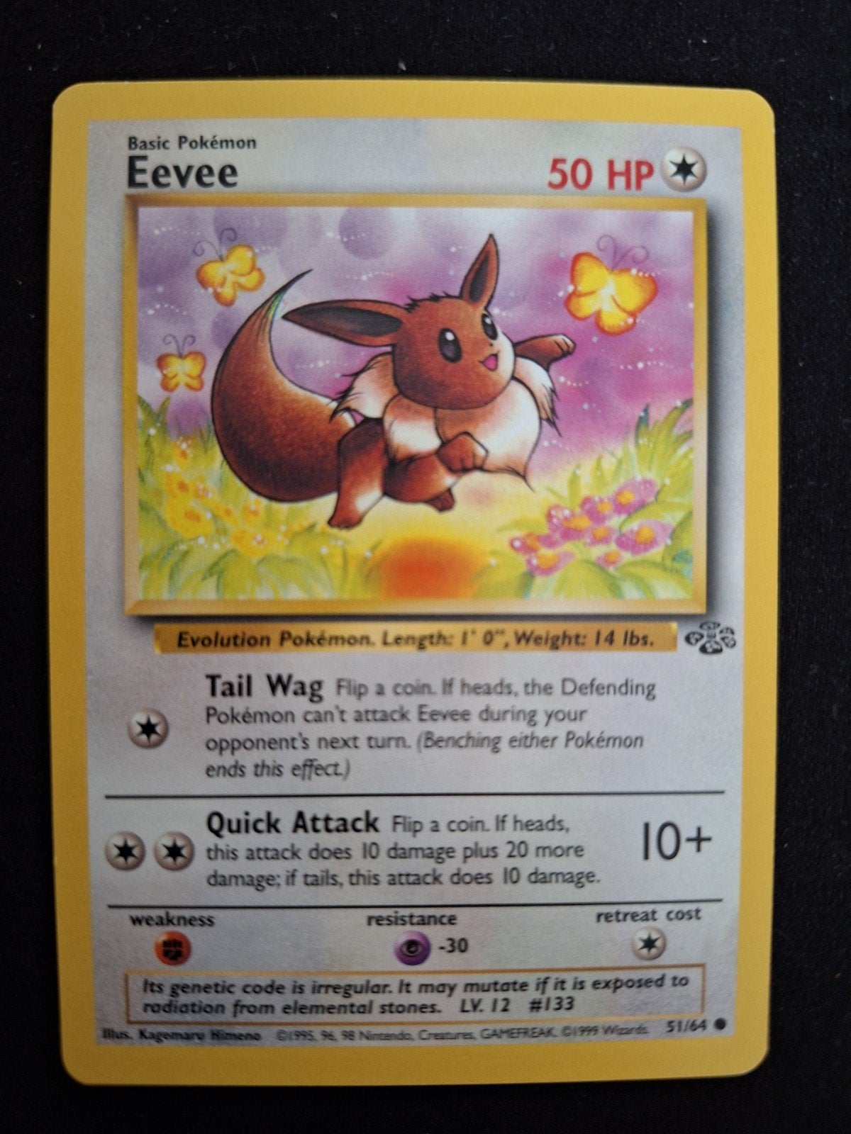 Eevee 51/64 - jungle - vintage pokemon, Ophalen of Verzenden, Zo goed als nieuw