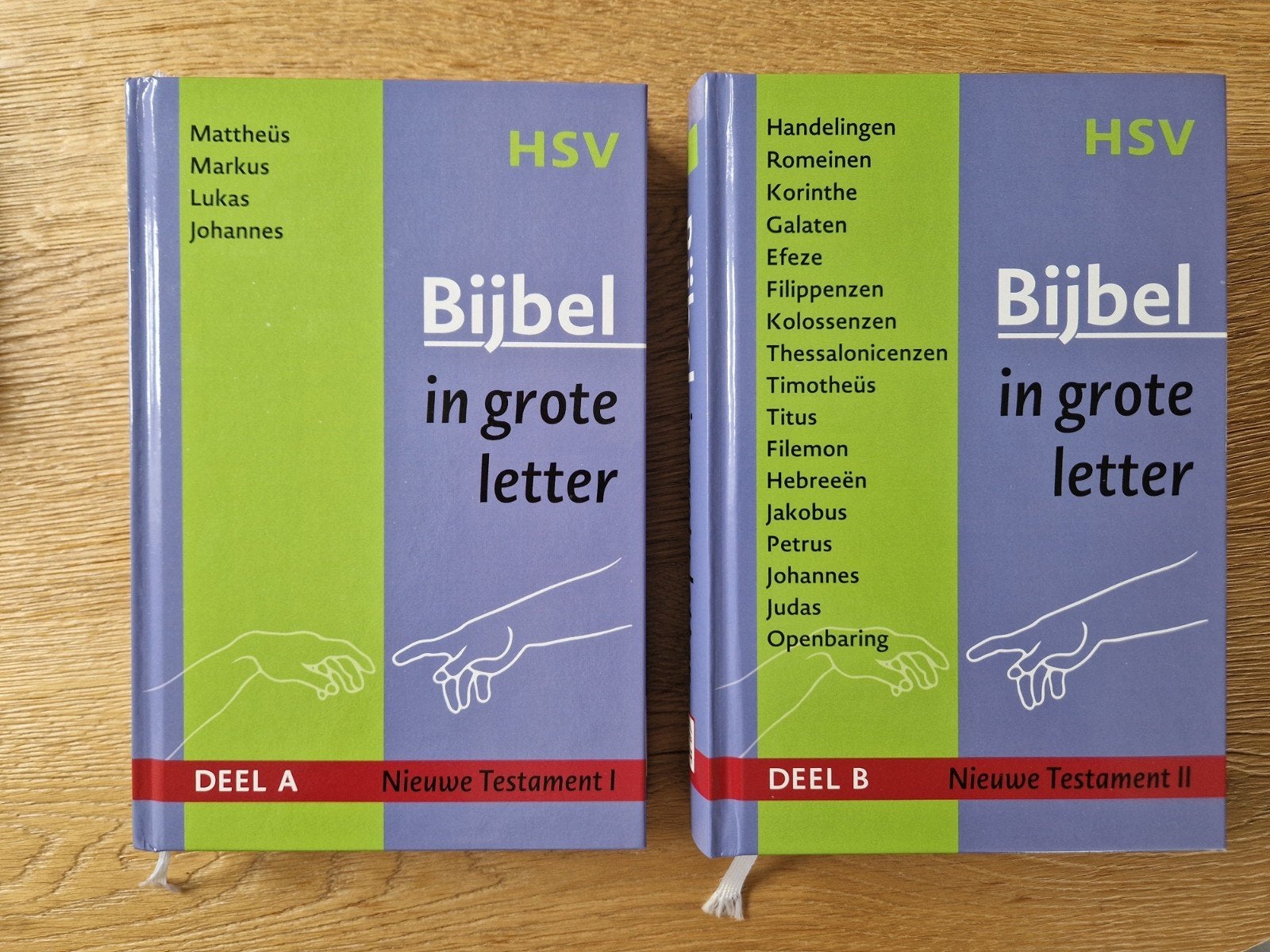 HSV Bijbel in grote letter - Nieuwe Testament I & II, Ophalen of Verzenden, Diverse auteurs