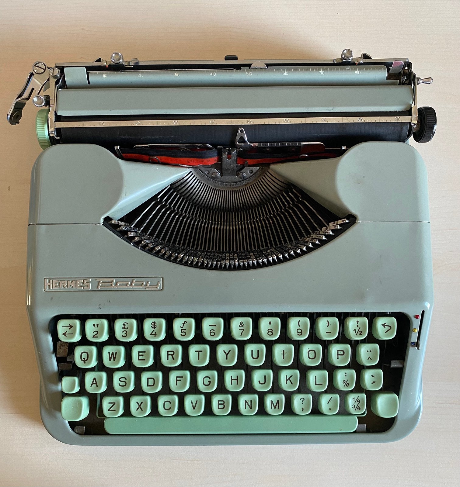 HERMES BABY typemachine, vintage, Diversen, Typemachines, Ophalen, Gebruikt