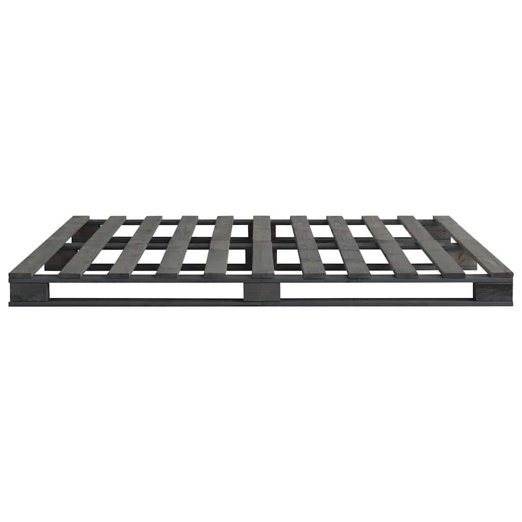 Palletbed inclusief matras -  nooit in geslapen, Gebruikt, Zwart, Ophalen of Verzenden, Twijfelaar