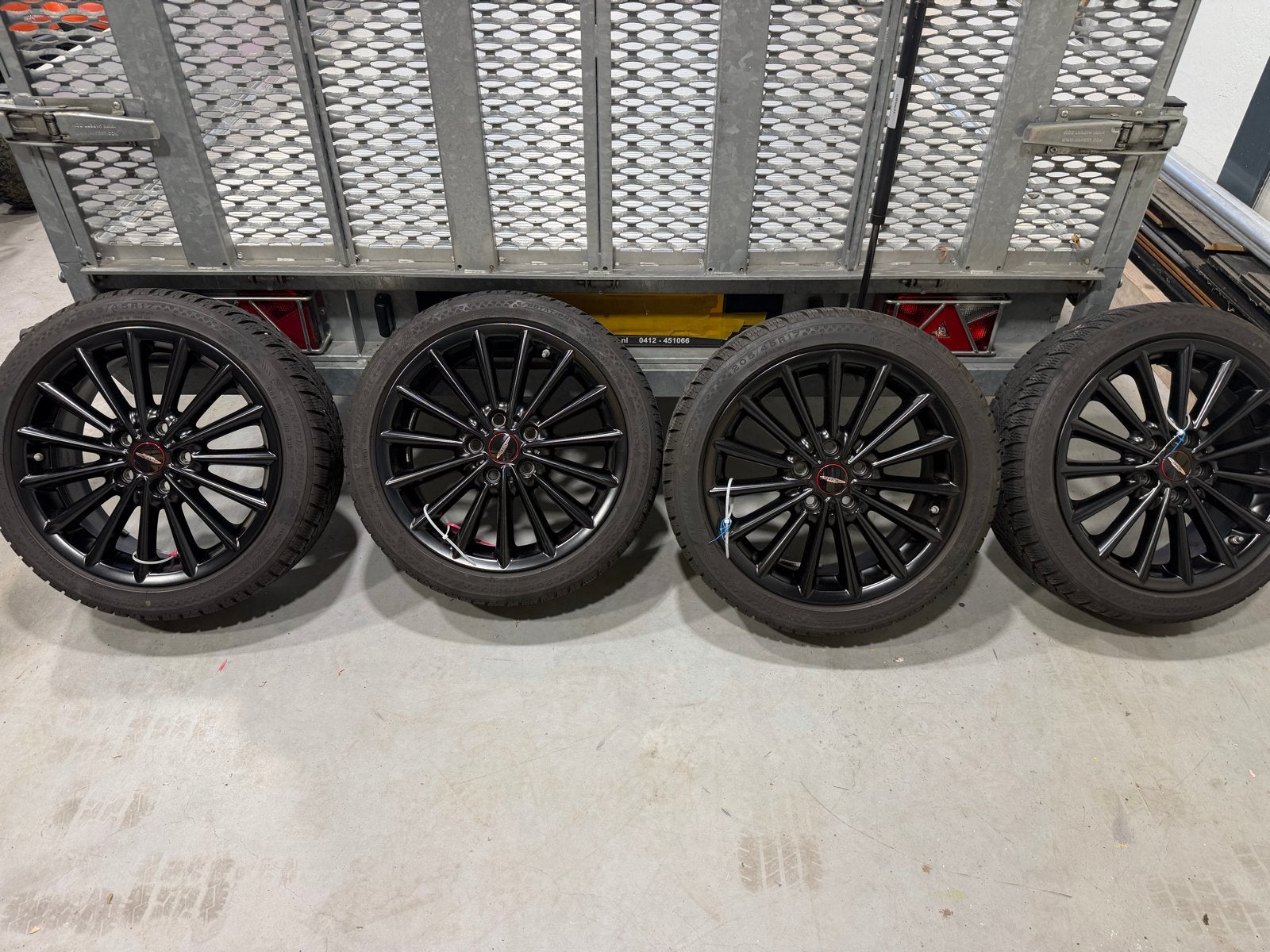 Mini Cooper winterset JCW Multi-Spoke 505 17 inch, Auto-onderdelen, Ophalen, Gebruikt, Banden en Velgen, 17 inch