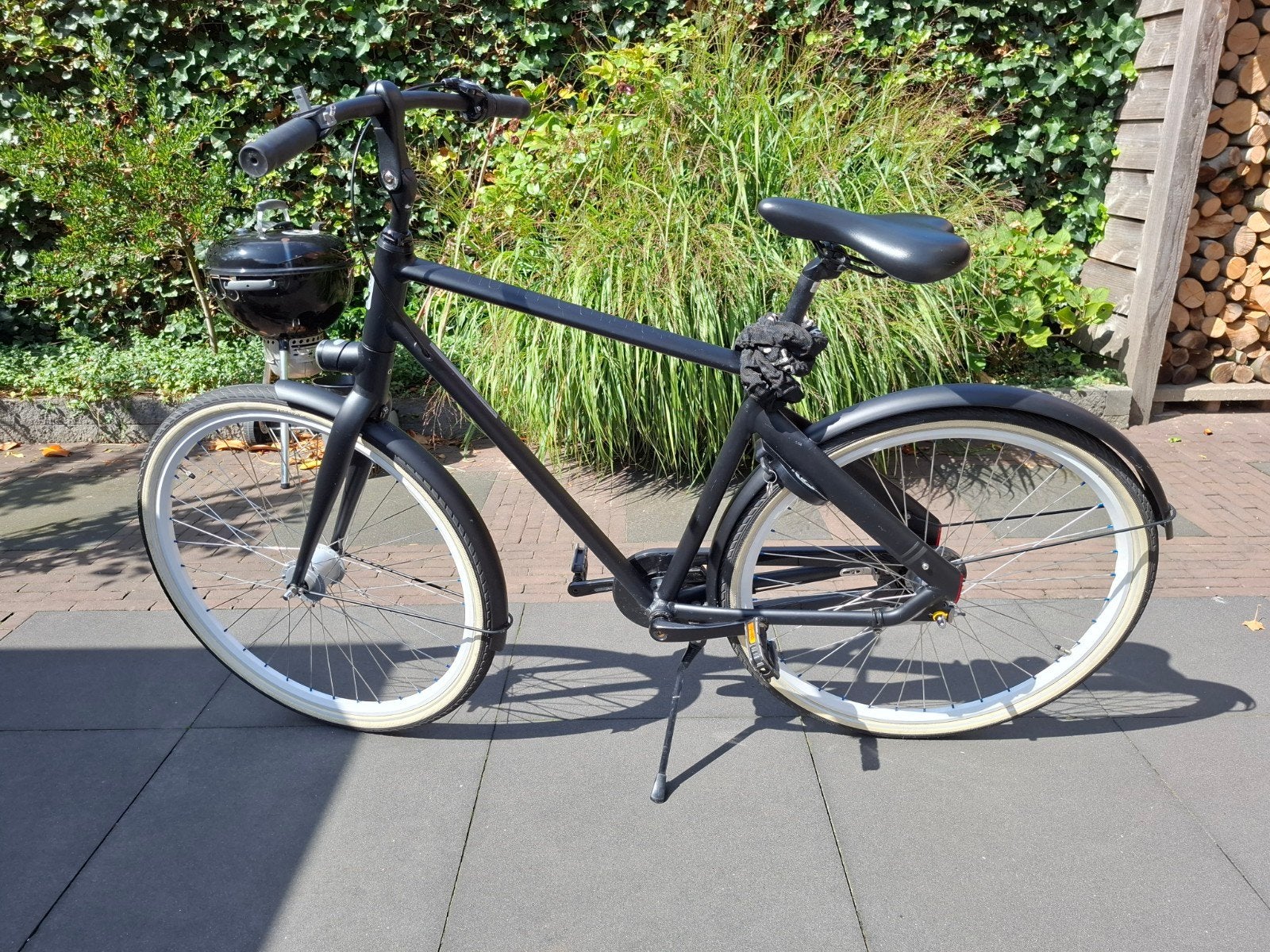 Cortina Blau Essential herenfiets - Zo goed als nieuw (zwart, Terugtraprem, Versnellingen, Zo goed als nieuw, Ophalen