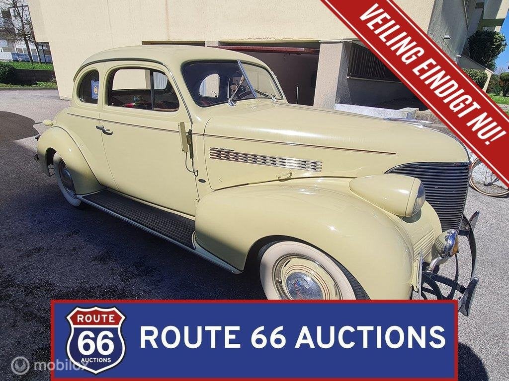 Chevrolet Master Deluxe Business Coupe | 1939 | Route 66 Auc, Auto's, Overige carrosserieën, Chevrolet, Zwart, Bedrijf