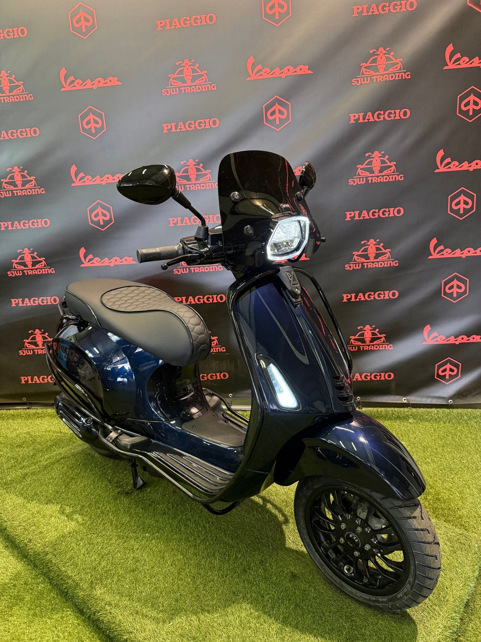 Vespa Sprint 2018 Brom! Midnight Blue / RS Zadel / Garantie!, -, Maximaal 45 km/u, -, Ophalen of Verzenden