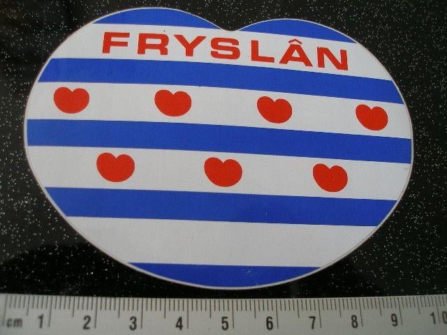 sticker provincie logo embleem fryslan friesland, Verzenden, Zo goed als nieuw, Overige typen