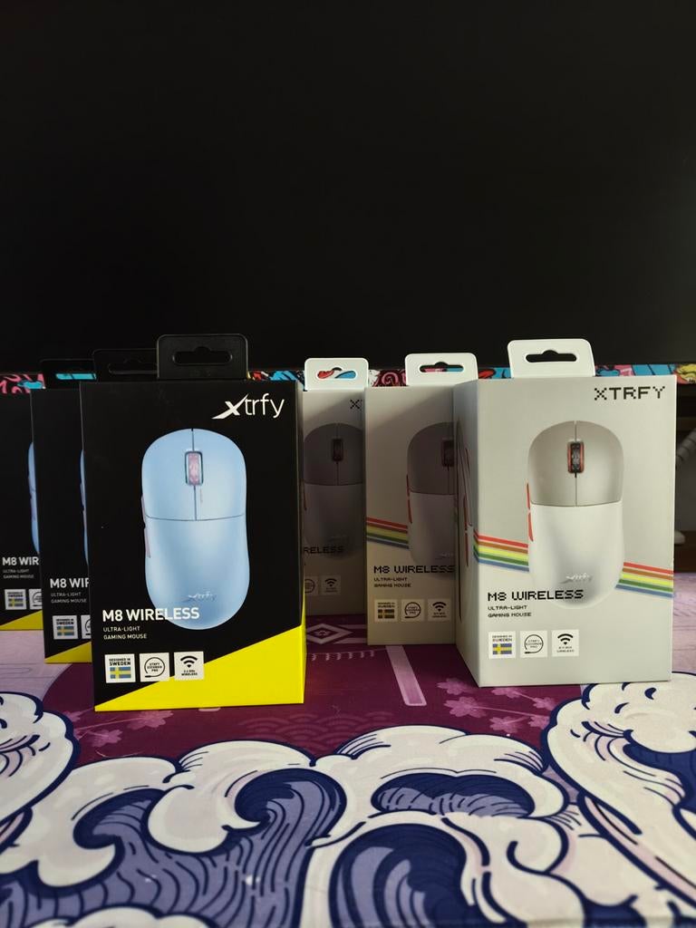Xtrfy M8 Wireless Gaming Muizen - Nieuw in Doos, Computers en Software, Muizen, Nieuw, Muis, Rechtshandig, Draadloos, Gaming muis