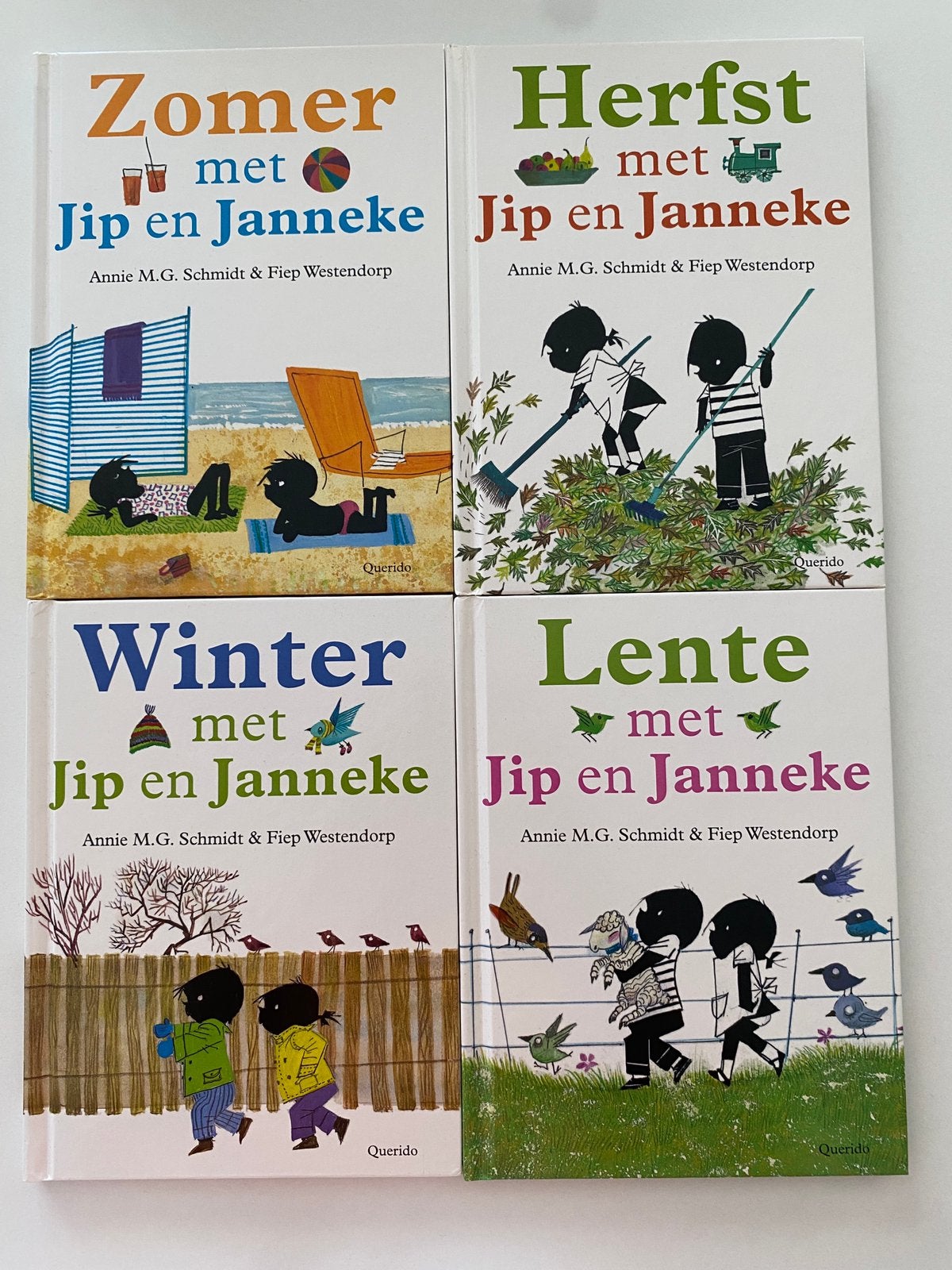 Jip en janneke boeken jaargetijden seizoenen, Boeken, Ophalen of Verzenden, Zo goed als nieuw, Fictie algemeen