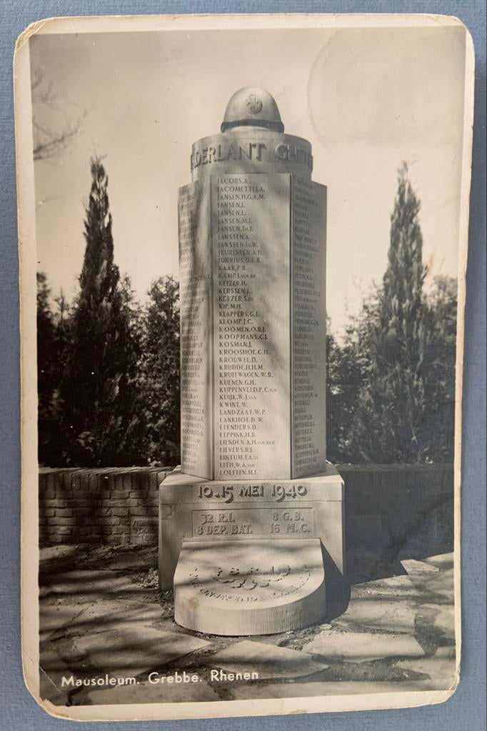 Mausoleum Grebbe Rhenen, Verzenden, 1940 tot 1960, Gelopen, Gelderland