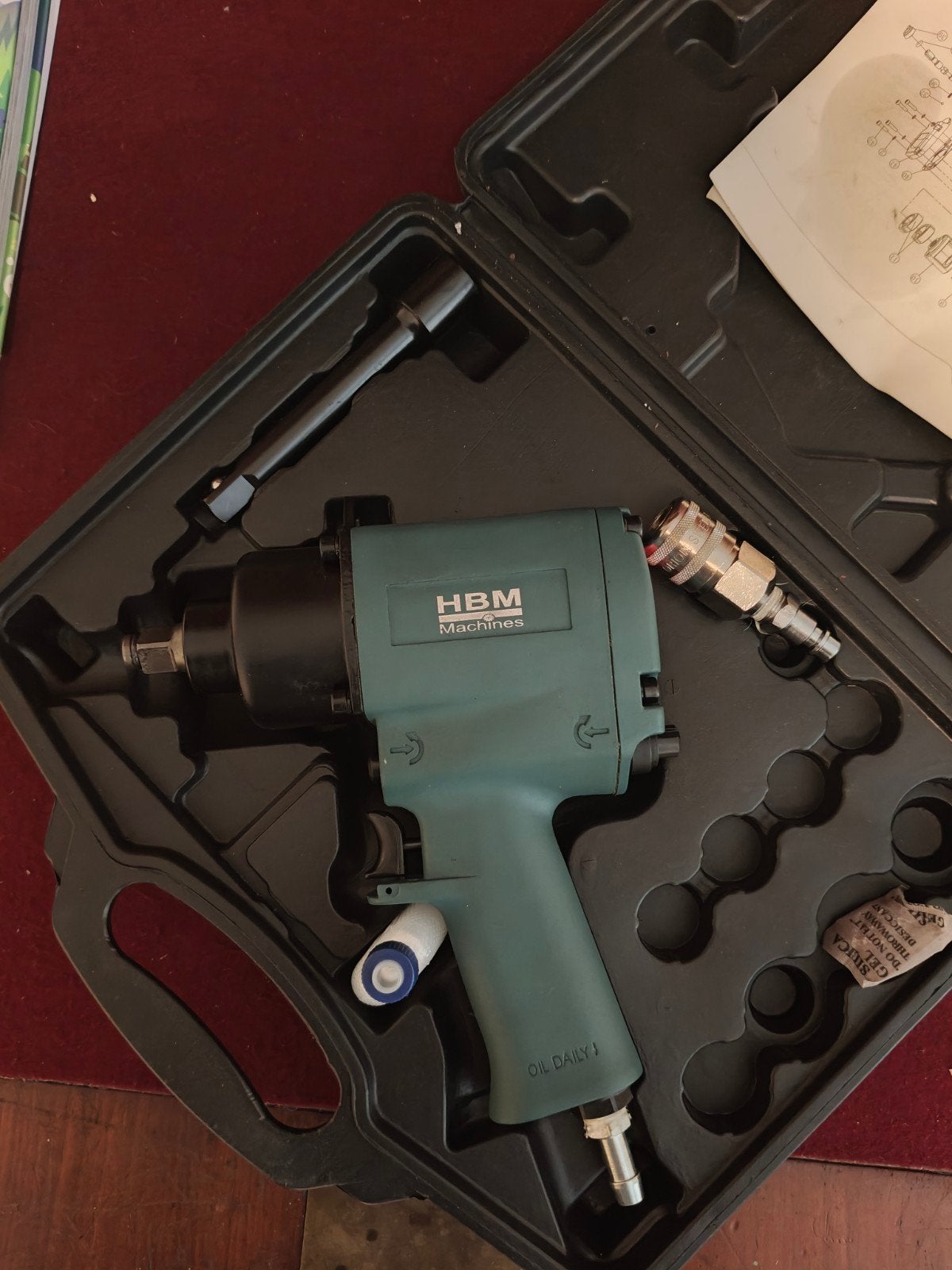 HBM pneumatische slagmoer sleutel 720nm, 600 watt of meer, Ophalen of Verzenden, Zo goed als nieuw, Klopboormechanisme