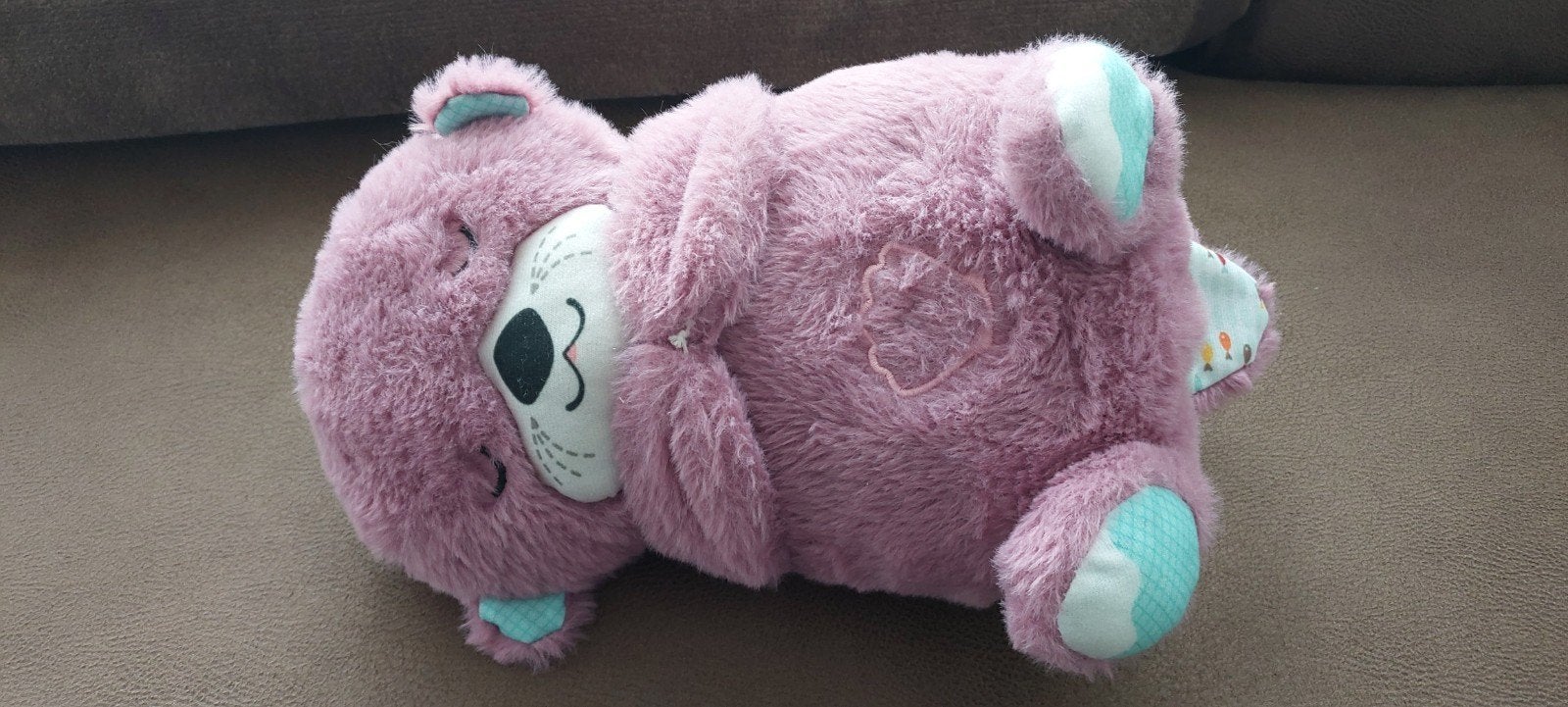 Fisher Price Slapende Otter bedtijd, Kinderen en Baby's, Speelgoed | Knuffels en Pluche, Paars, Overige merken, Overige karakters