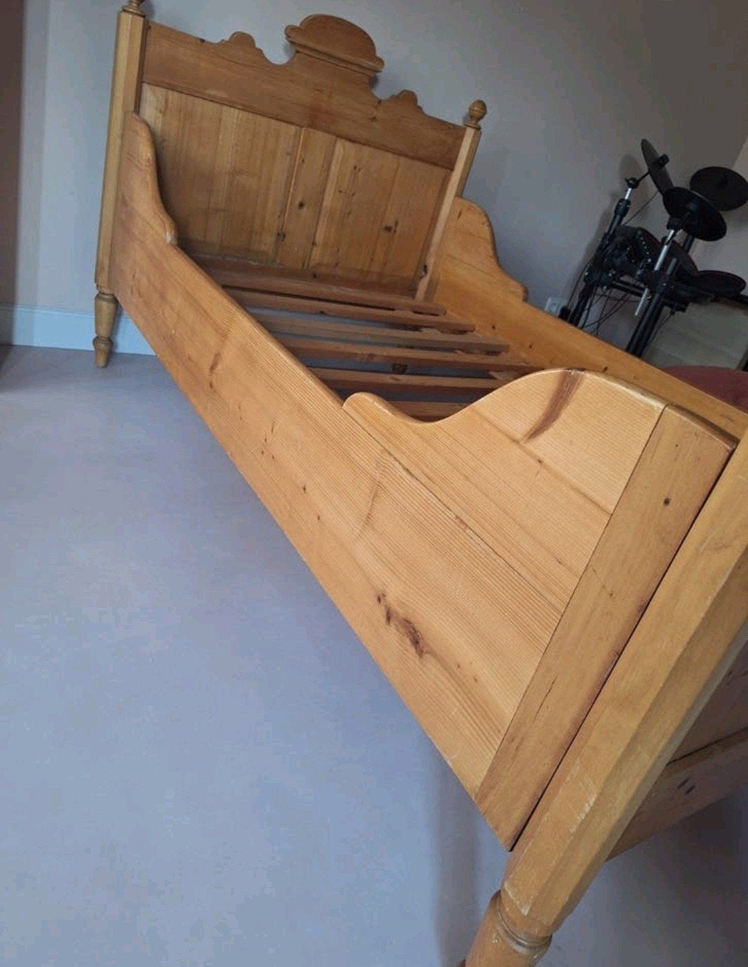 Vintage grenen kajuitbed, Antiek en Kunst, Ophalen