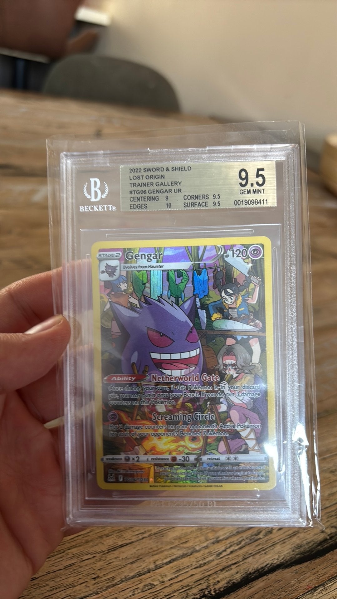 Gengar trainer gallery BGS 9.5, Ophalen of Verzenden, Zo goed als nieuw