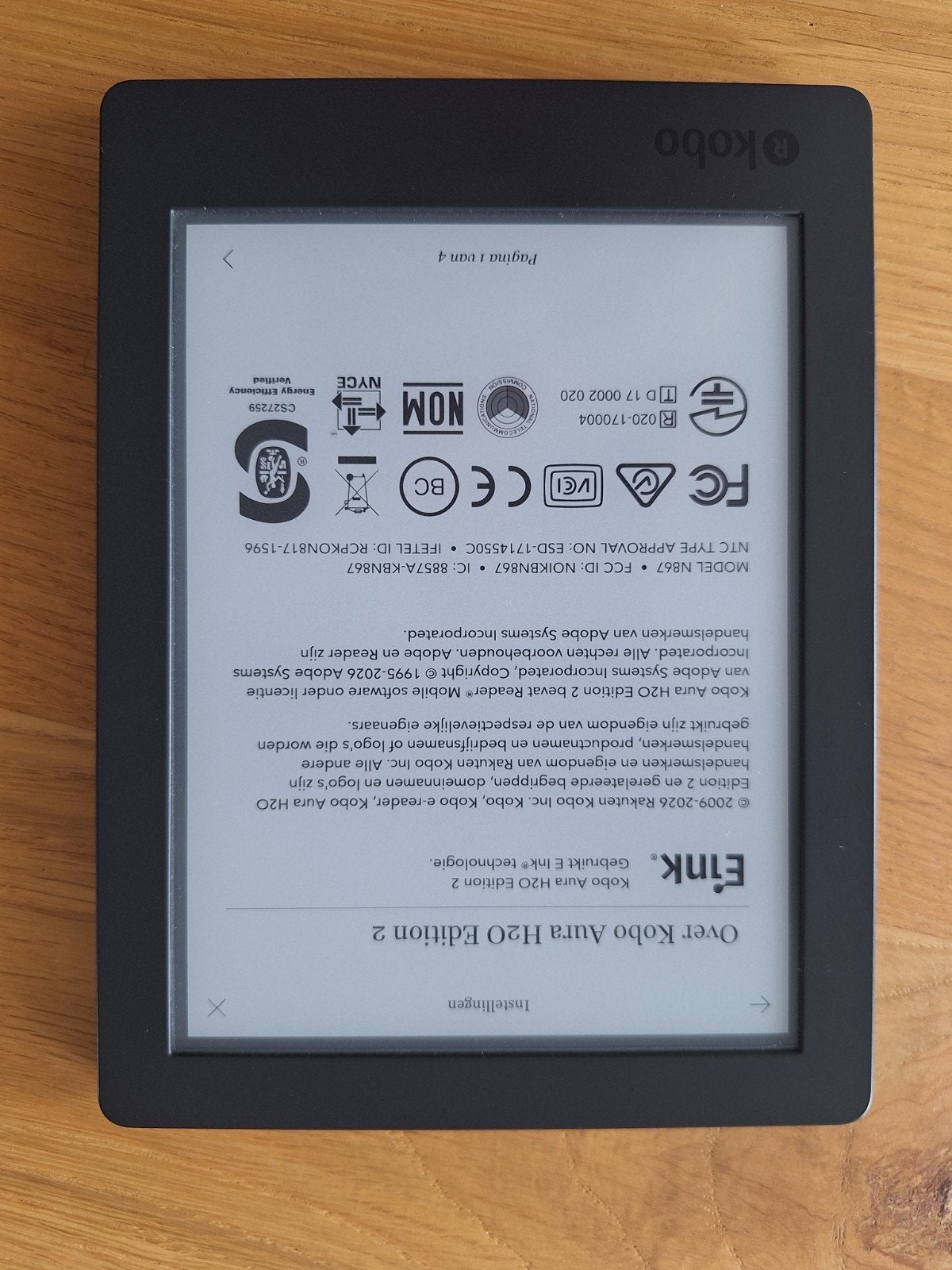 Kobo Aura H2O Edition 2 e-reader - Waterbestendig, Computers en Software, 8 GB, Kobo, Ophalen of Verzenden, Zo goed als nieuw